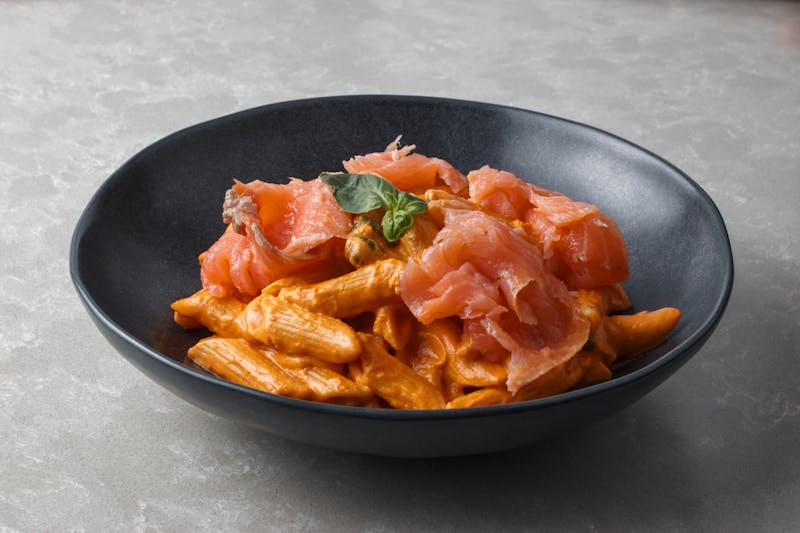 Smoked Salmon pizza with cream cheese